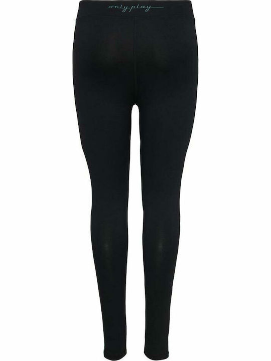 Frauen Gekürzt Leggings Hochgeschnitten Schwarz