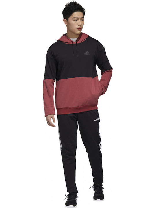 New Authentic Суитшърт с Качулка Black / Legacy Red
