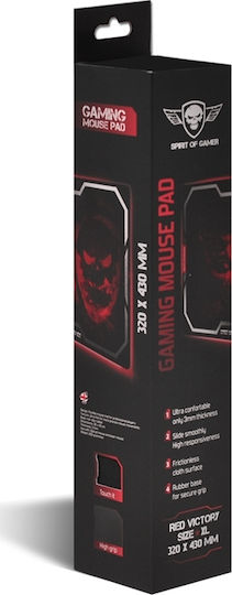 Spirit of Gamer Smokey Skull Gaming Mouse Pad Large (435mm) Κόκκινο SOG-PAD01XLR