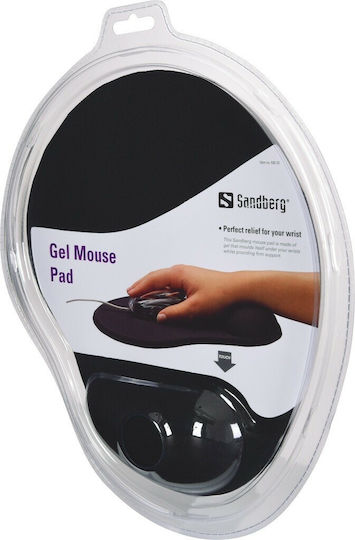 Sandberg Gel Mouse Pad (230mm) with Wrist Support Black 520-23