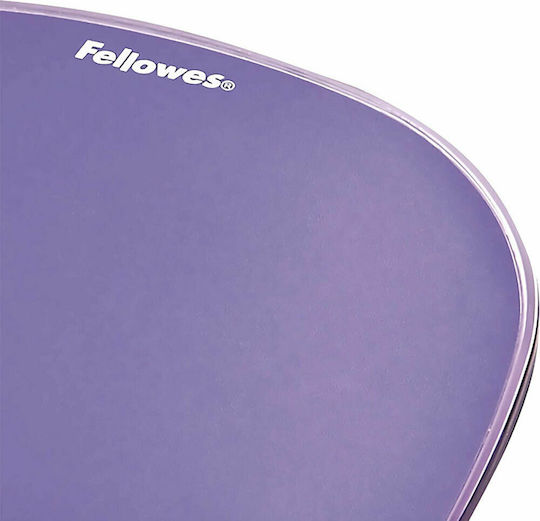 Fellowes Гел Мишка Пад (202 мм) със Поддръжка на Китката Лилав 9144104