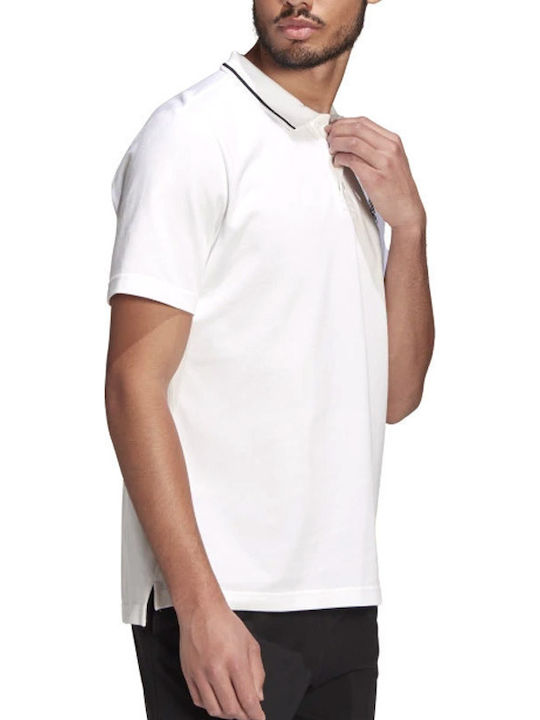 Essentials Pique Aeroready Поло Спортна Тениска Бяла