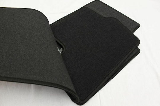 Petex Satz Vorder- und Hintermatten 4Stück aus Teppichboden für Jeep Patriot 2008+ Schwarz