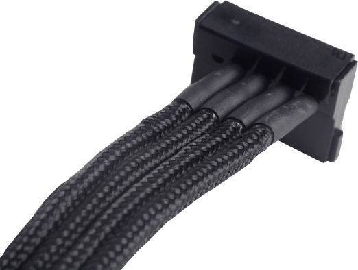 Silverstone 4-Pin Molex - 15-Pin Sata Cable 0.3m Black (SST-PP07-BTSB)