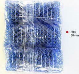 Hair Tools 500 STA115007 Watch Wire Mesh Roller 50mm In Blue Colour 6pcs