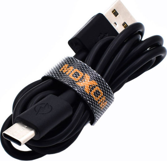 Moxom Charger with 2 USB-A Ports and Cable USB-C Blacks (MX-HC46)