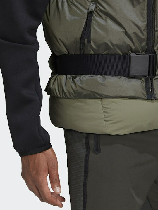 Cold.Rdy Down Sleeveless Athletic Jacket Khaki
