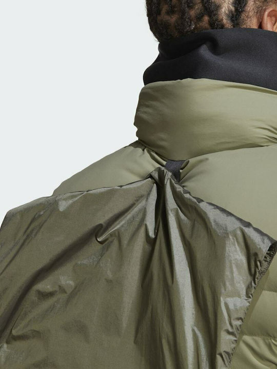 Cold.Rdy Down Sleeveless Athletic Jacket Khaki