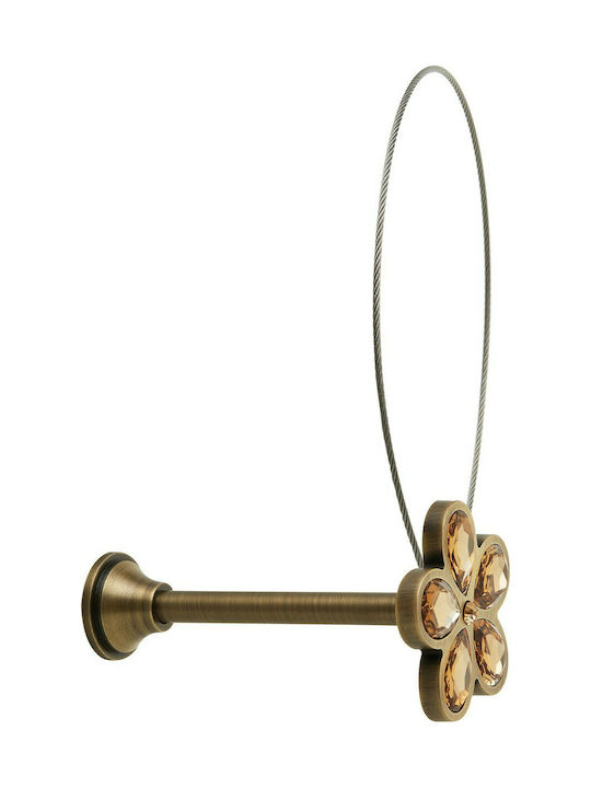Zogometal Holdback Magnetic made of Metal Bronze / Swarovski crystal with Diza 1pcs