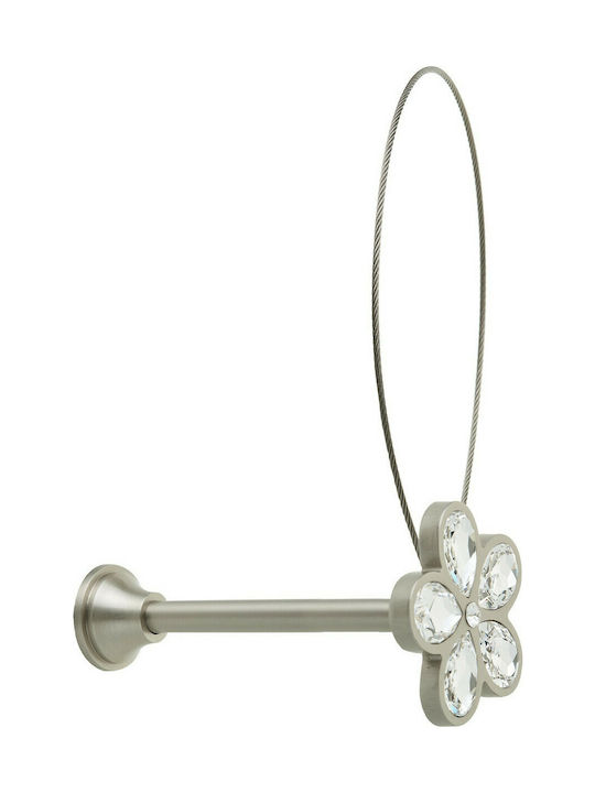 Zogometal Holdback Magnetic made of Metal Nickel Matt / Swarovski Crystal with Diza 1pcs