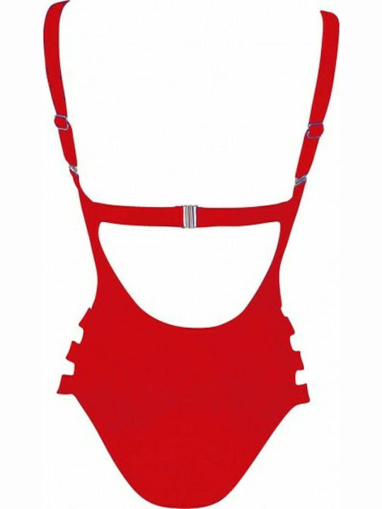 Costum de baie întreg Roșu