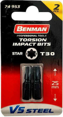 Benman Set 2 Schraubendreher-Bits Torx