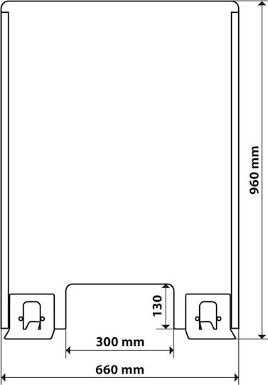 Lampa Protective for Counter Top Plexiglass Separator / Divider 66x96cm 66934