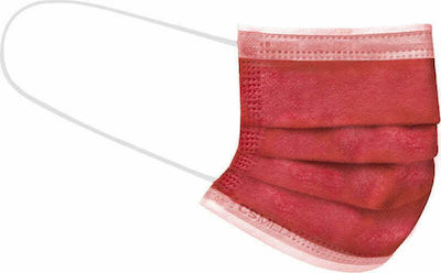 Siamidis Disposable Surgical Mask Type IIR Red 40pcs