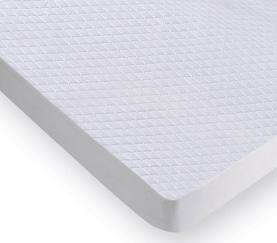 La Luna Single Quilted Mattress Cover Fitted Elegance White 100x200+35cm