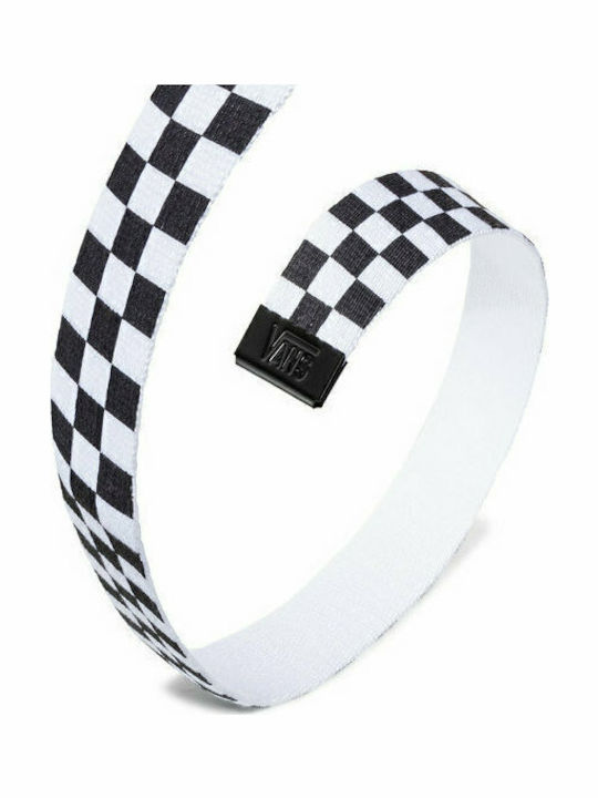 Deppster II Web Wide Men's Belt from Artificial Leather White / Black