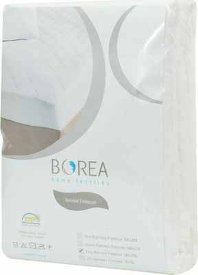 Borea Single Quilted Mattress Cover Fitted White 019802071031 100x200cm