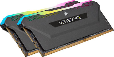 Corsair Vengeance RGB Pro SL 32GB DDR4 RAM mit 2 Modulen (2x16GB) und Geschwindigkeit 3200 für Schreibtisch