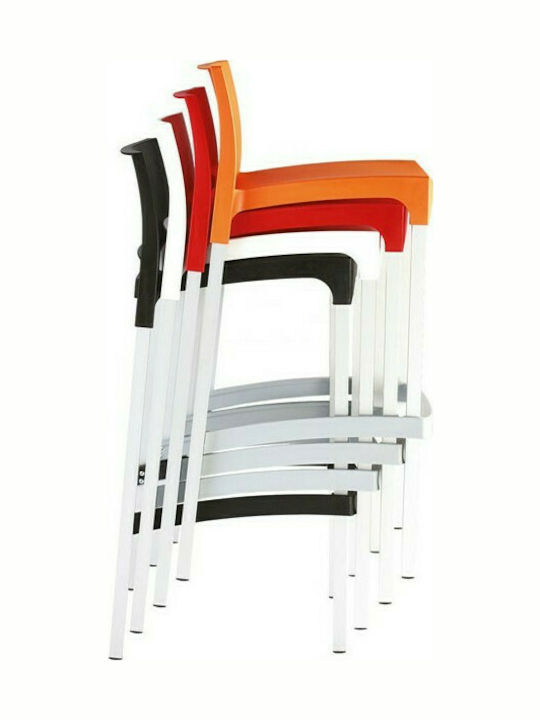 Stool for Bar Outdoor Gio Red 39x45x75cm