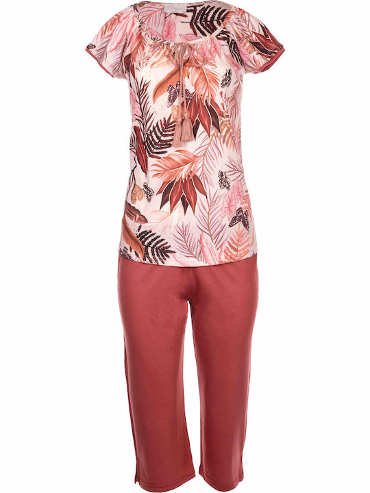 Pink Label Summer Women's Pyjama Set Pink