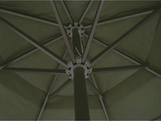 Ομπρέλα Στρογγυλή Αλουμινίου Πράσινη Φ5m