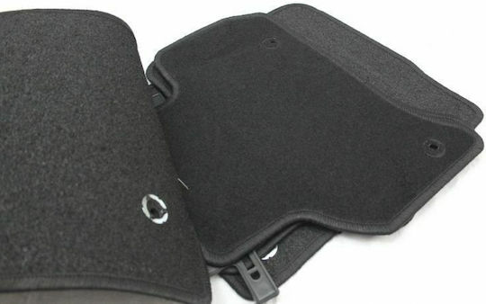 Petex Satz Vorder- und Hintermatten 4Stück aus Teppichboden für Jaguar XE 2015+ Schwarz
