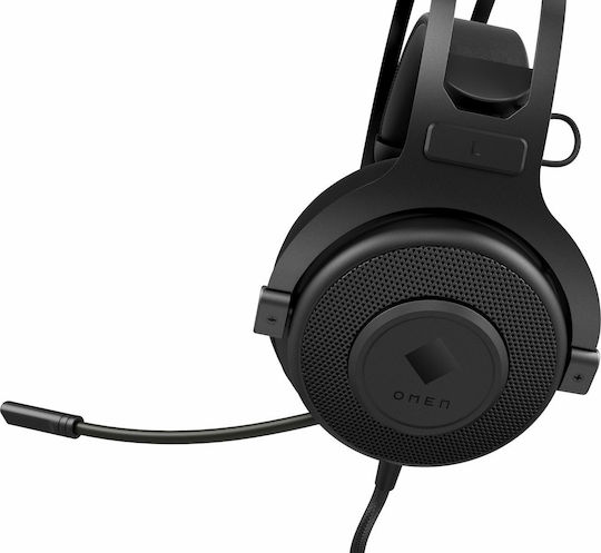 HP Omen Blast Über Ohr Gaming-Headset mit Verbindung 3,5mm / USB Schwarz