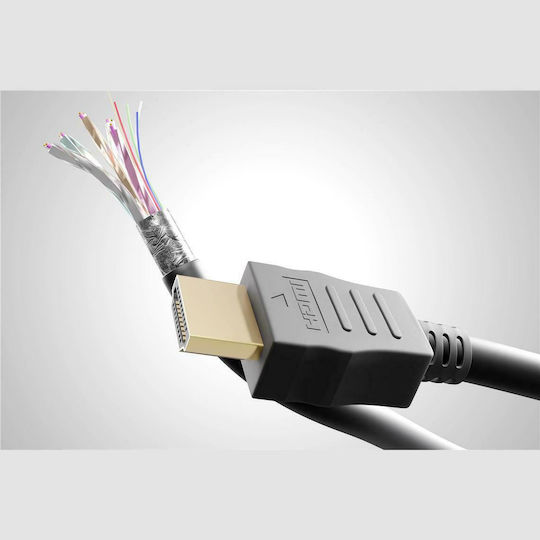 Goobay HDMI 1.4 High Speed 1080p 120Hz Cable HDMI male - HDMI male 10m Μαύρο