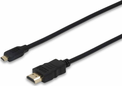 Equip HDMI 1.4 Kabel HDMI-Stecker - Mikro-HDMI-Stecker 2m Schwarz