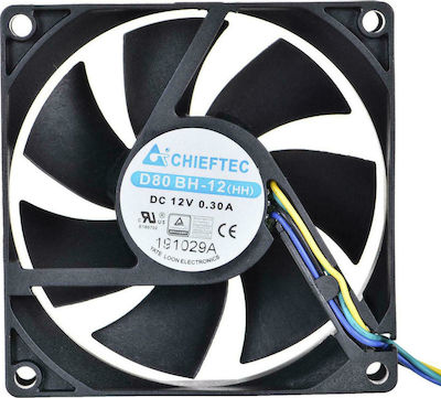 Chieftec AF-0825PWM Case Fan 80mm με Σύνδεση 3-Pin