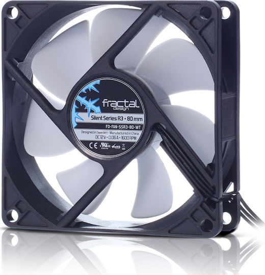 Fractal Design Silent Series R3 80mm 3-Pin Case Fan