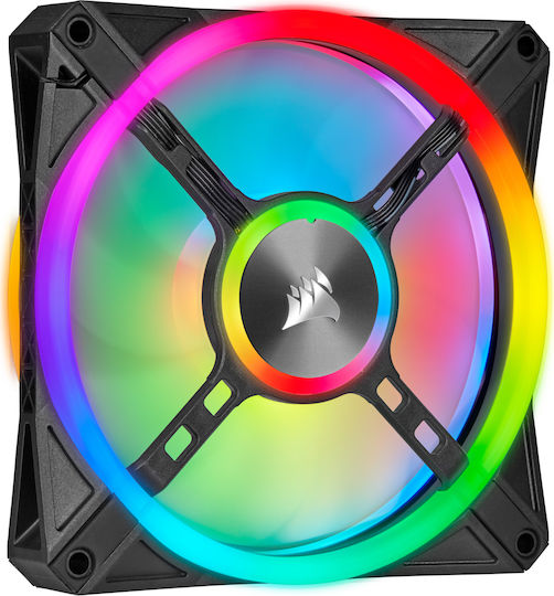 Corsair iCUE QL140 Case Fan 1250rpm 50.2cfm with RGB Lighting and 4-Pin PWM Connection