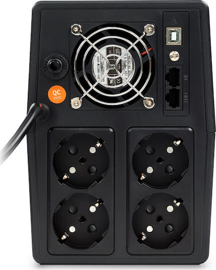 NJOY Horus Plus 2000 UPS Line-Interactive 2000VA 1200W с 4 Schuko Гнезда