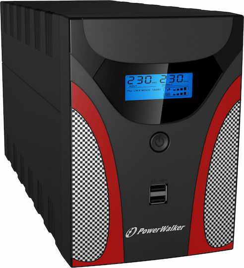 Powerwalker VI 1200 RLE UPS Line-Interactive 1200VA 720W με 4 IEC Πρίζες