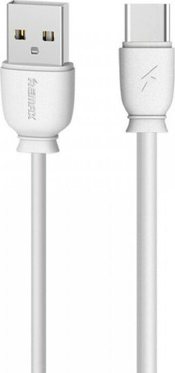 Remax Suji RC-134a USB 2.0 Cable USB-C male - USB-A Λευκό 1m 14191