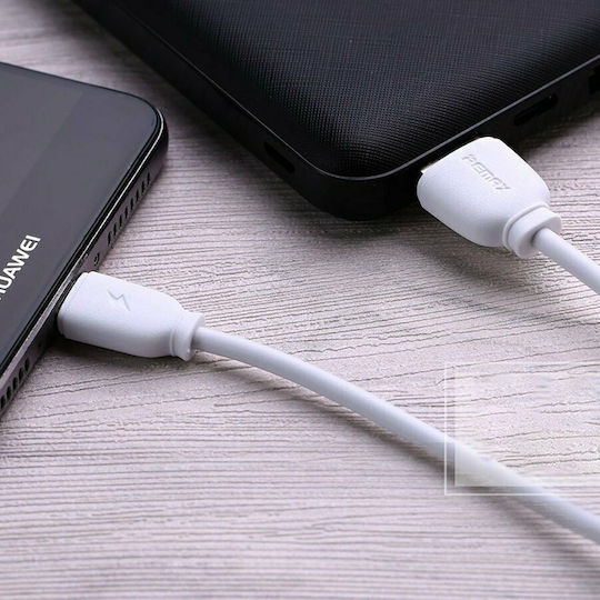 Remax Suji RC-134a USB 2.0 Cable USB-C male - USB-A Λευκό 1m 14191