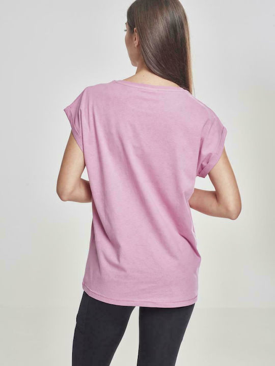 Urban Classics TB771 Femeie Supradimensionat Tricou Cool Pink