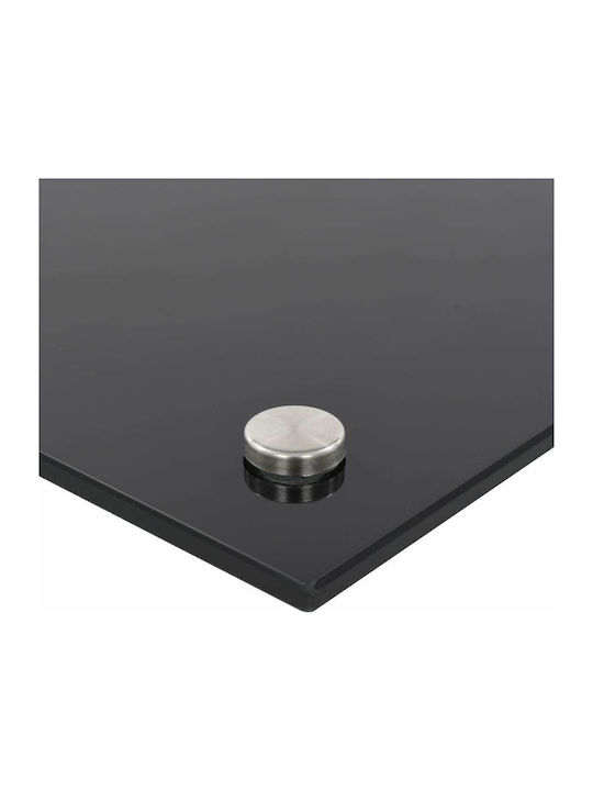vidaXL Rectangular Back Made of Glass in Black Colour 100x40cm 249490