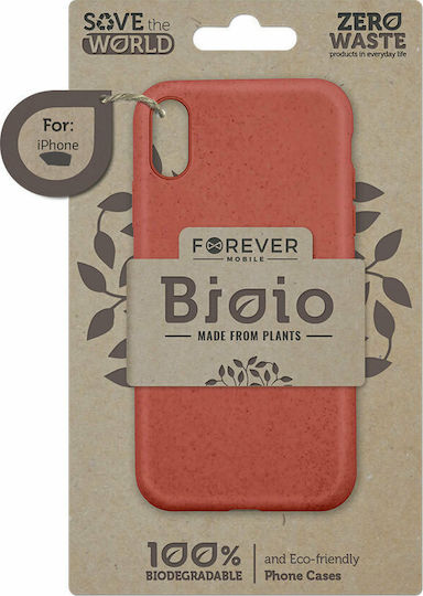 Forever Bioio Back Cover Σιλικόνης Κόκκινο (iPhone XS Max)