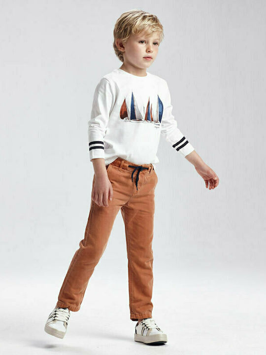 Mayoral Boys Linen Trouser Orange