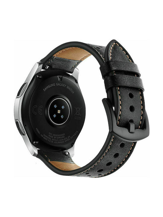 Tech-Protect Curea Piele Neagră Galaxy Watch 42mm