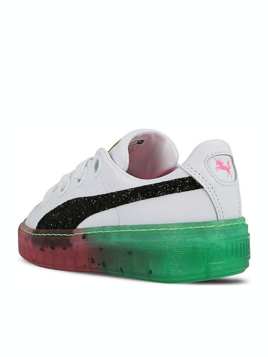 Candy Platform Damen Sneakers Weiß