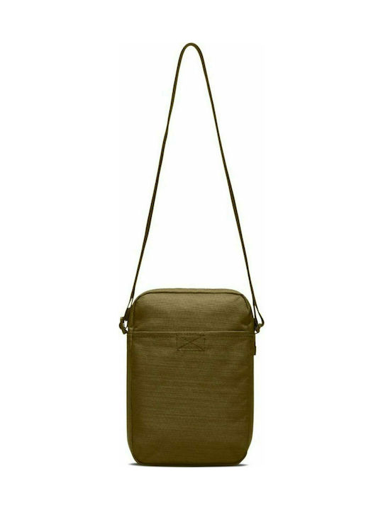 Nike Fabric Shoulder / Crossbody Bag Heritage Smit Label with Zipper & Adjustable Strap Khaki