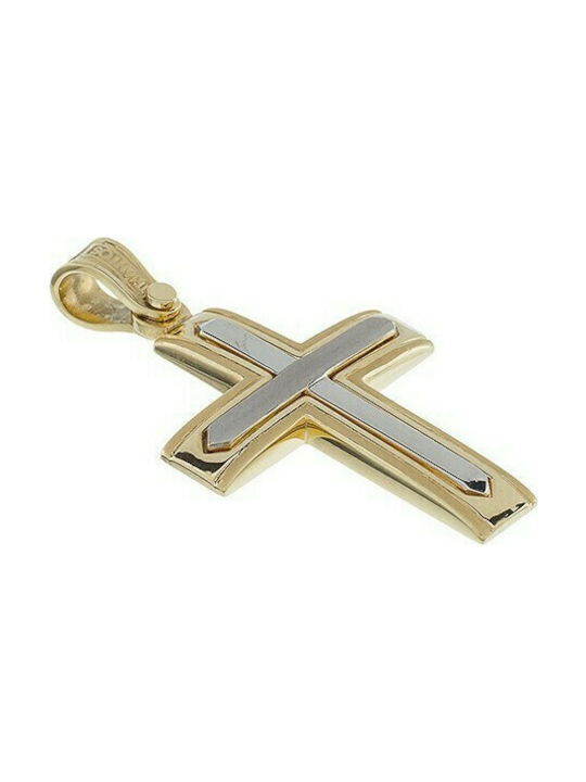 Triantos Herren Gold Kreuz 14K