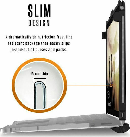 UAG Plasma Flip Cover Ανθεκτική Ασημί (Microsoft Surface Book 2)