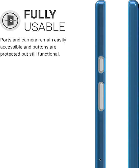 KWmobile Crystal Back Cover Blue / Transparent (Galaxy Tab A7 2020/2022) 53381.04