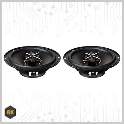 ADS Σετ Ηχεία Αυτοκινήτου QS-X653B 6.5" με 25W RMS (2 Δρόμων)