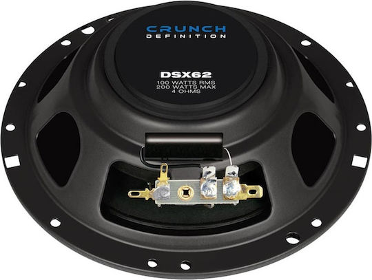 Crunch DSX 62 Σετ Ηχεία Αυτοκινήτου 6.5" με 100W RMS (2 Δρόμων)