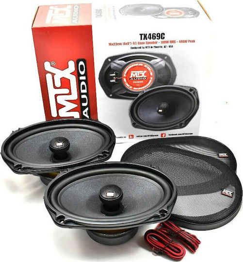 MTX Σετ Ηχεία Αυτοκινήτου Ομοαξονικά 6x9" με 100W RMS (2 Δρόμων)