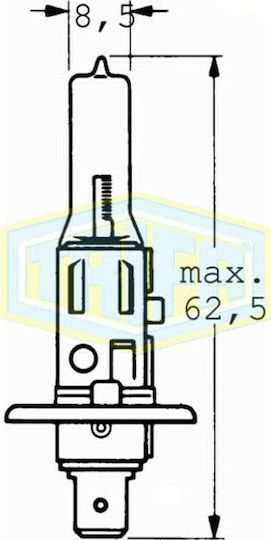 Auto Gs Λάμπα Αυτοκινήτου Trifa 1656 H1 Αλογόνου 24V 70W 1τμχ